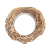 Ethanol Kamin mit fossilem Holz Sockel wohnfreuden