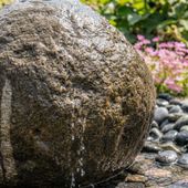 Flussstein Brunnen wohnfreuden