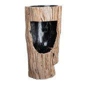 Standwaschbecken aus fossilem Holz wohnfreuden