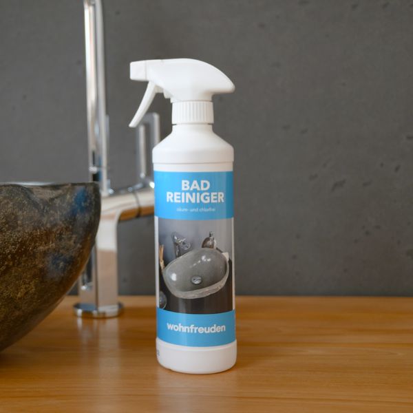 WOHNFREUDEN Naturstein Pflege Spray für Flussstein Waschbecken säurefrei 500 ml