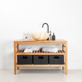 Onyx Marmor Waschbecken rund 45 cm kaufen 4