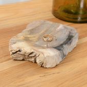 wohnfreuden Seifenschale fossiles Holz ca 13 cm Seifenhalter Schale