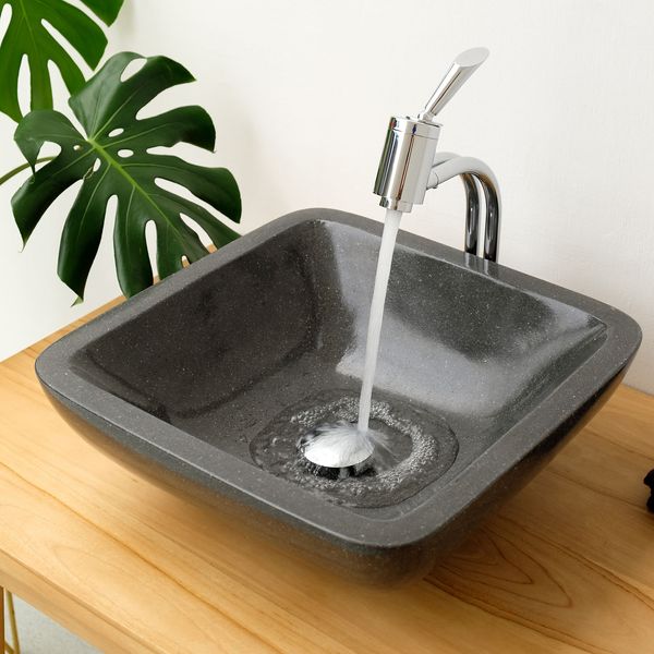 wohnfreuden Terrazzo Steinwaschbecken 40 cm