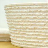 wohnfreuden Waschbecken aus Marmor 30 cm in creme