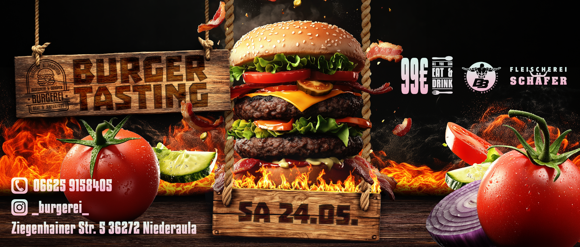Burger Tasting in der Burgerei Niederaula am 24.05.