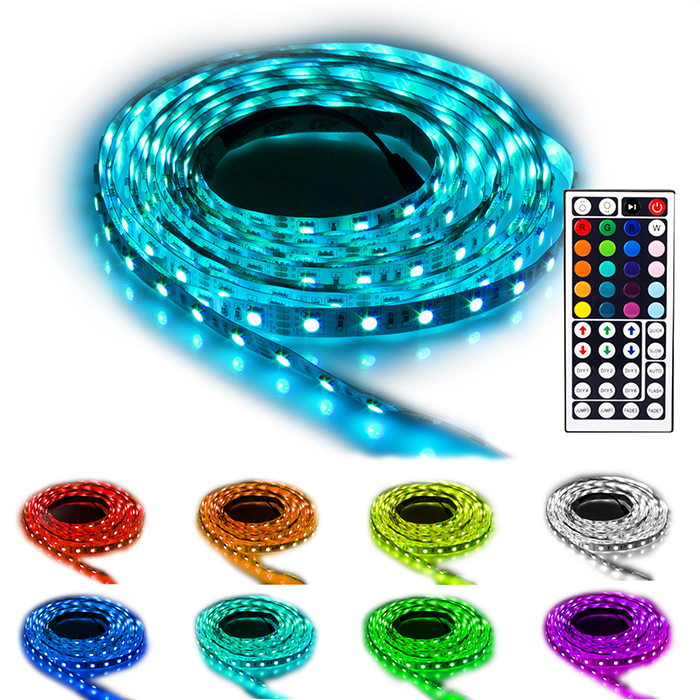 Flash60 5m LED Stripe Band Kette RGB 44 Key Fernbedienung