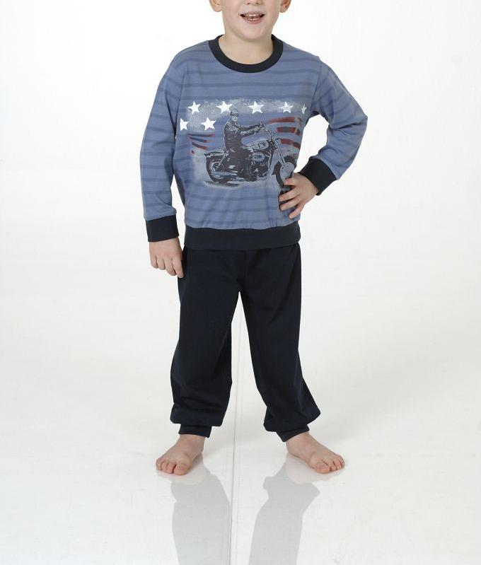 Jungen Kleinkinder Pyjama mit Bündchen, 801 90 442