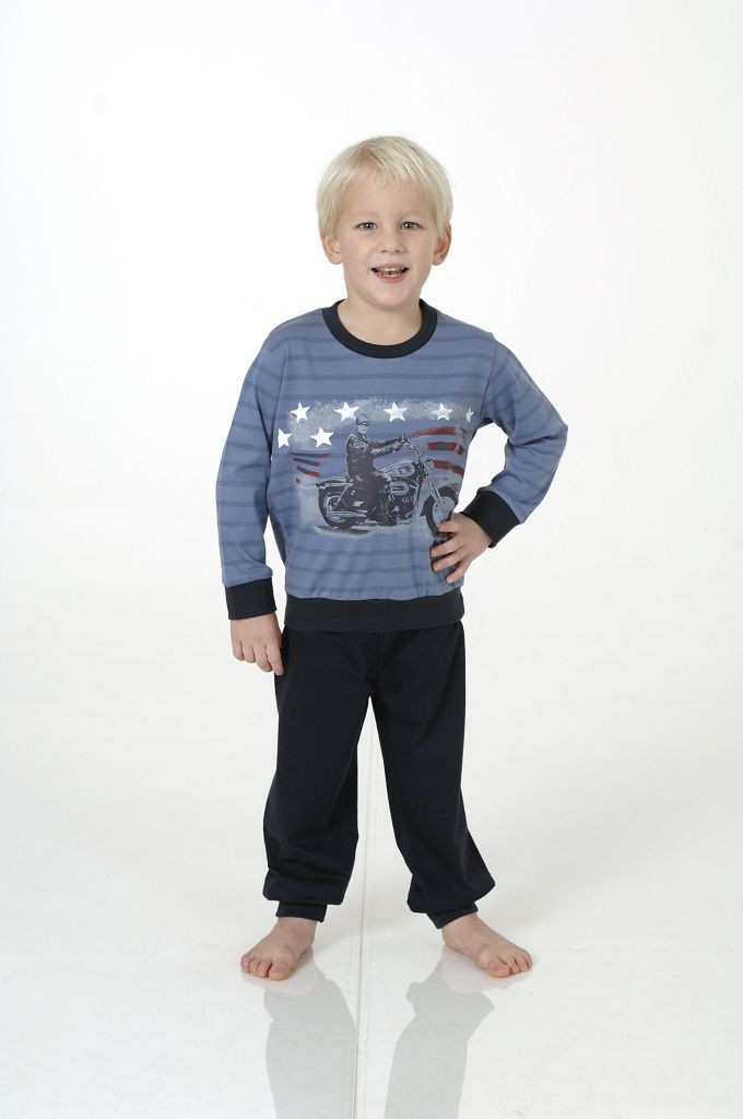 Jungen Kleinkinder Pyjama mit Bündchen, 801 90 442