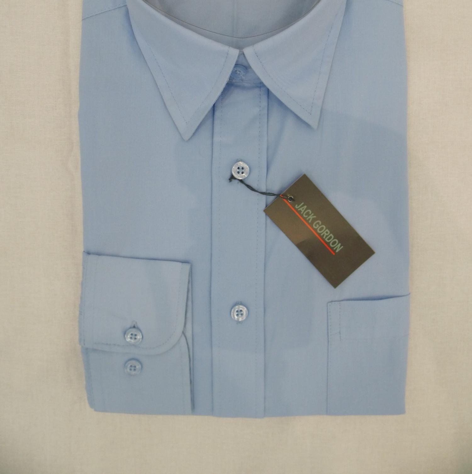 Herren Hemd hellblau, 1/1-Arm, Kent, bügelarm, auch in Übergrössen,  7790-7794