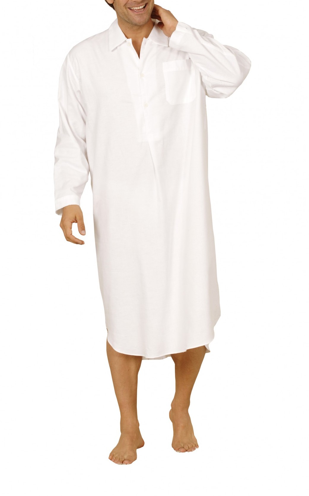 Karnevalsnachthemd - Glunker Fastnachtshemd, weiss, 105