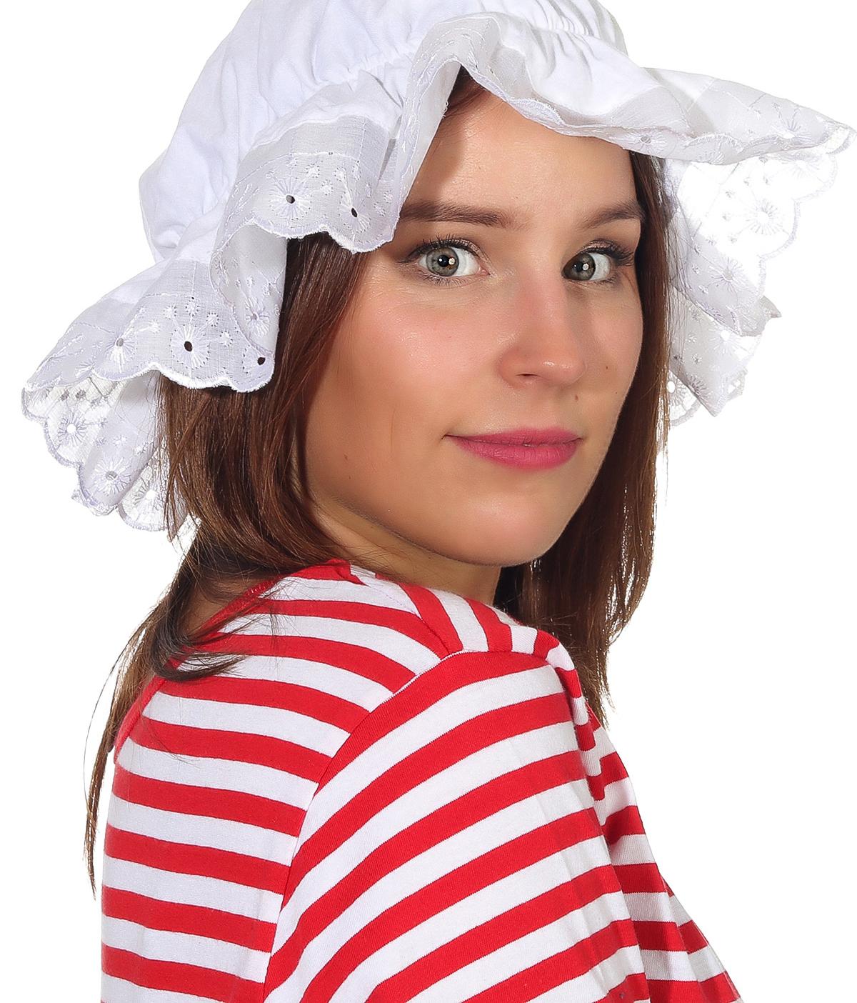 Karneval Haube mit Gummizug und Spitze, Art. 108 – 41944 Karneval Haube mit Gummizug und Spitze, Art. 108 – 41944