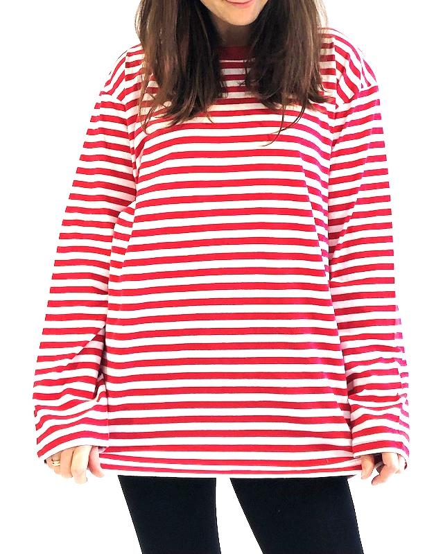 Herren oder Damen Karneval Unisex Shirt langarm, geringelt, Art. 108 – 51158