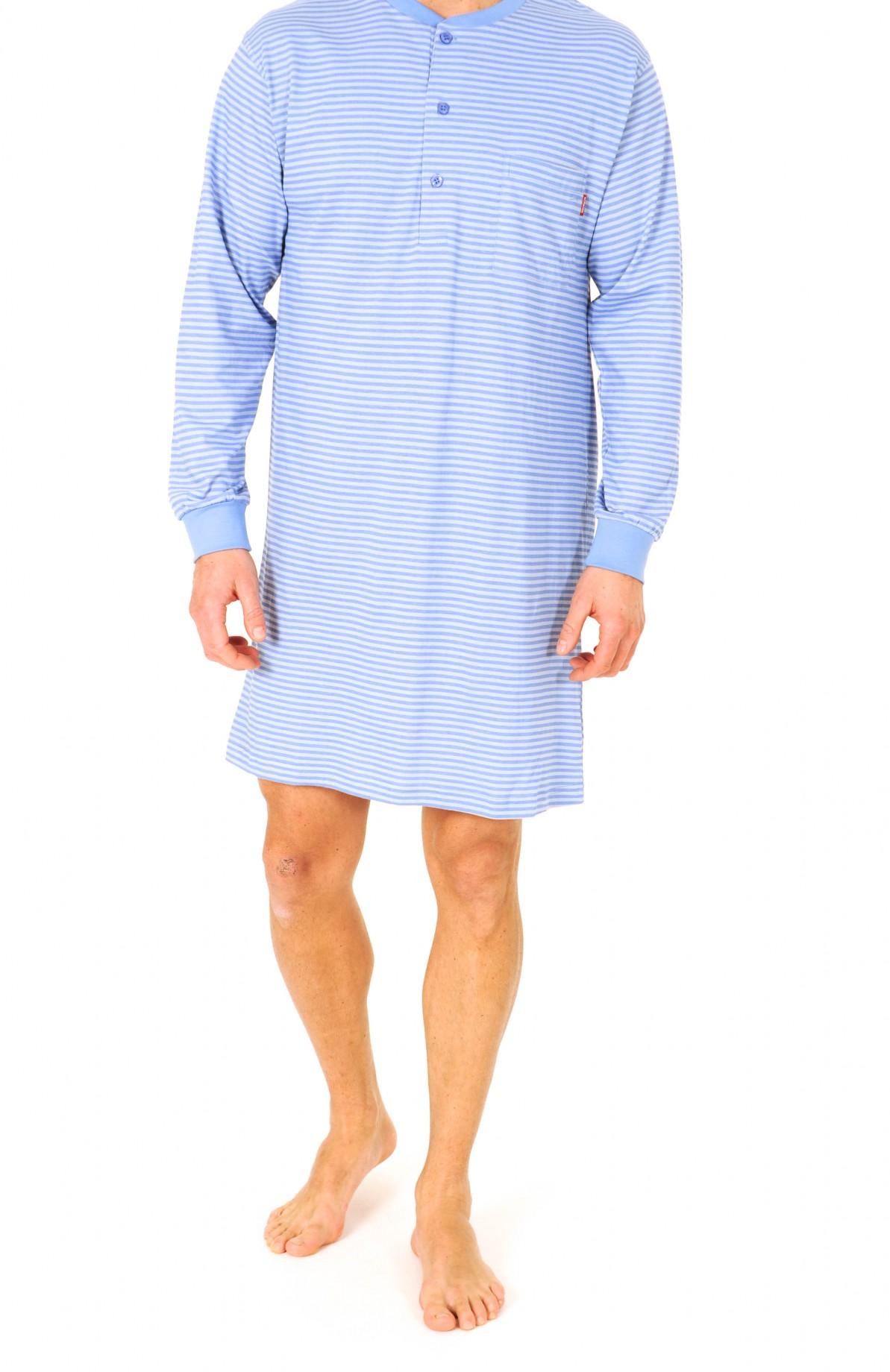 Herren Pflegenachthemd langarm, 53046