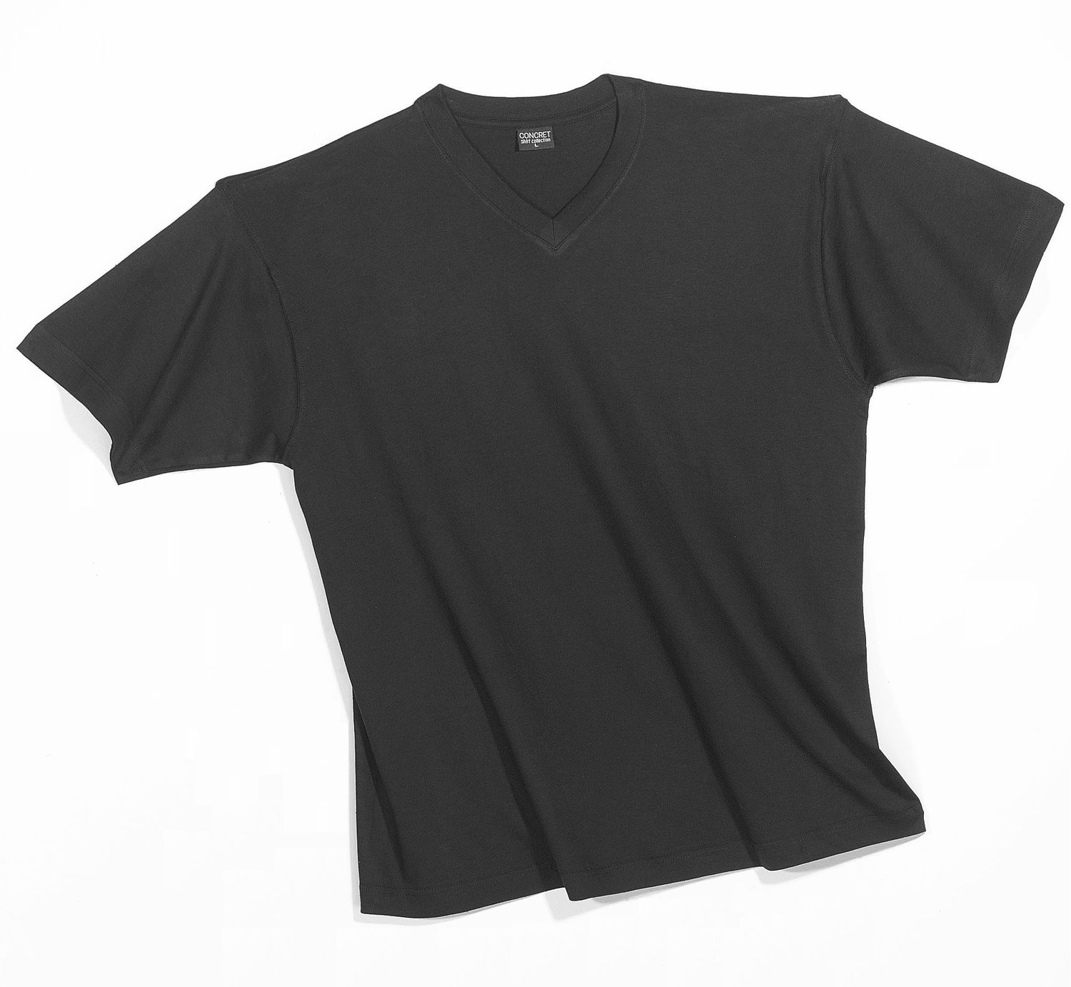 Herren T-Shirts 3erpack schwarz,  V-Hals, (auch in Übergrössen erhältlich) 1304