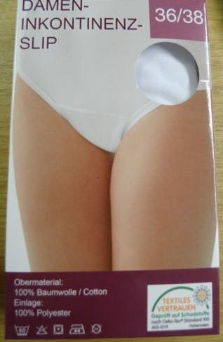 Inkontinenzslip für Damen, waschbar und trocknergeeignet, 50285