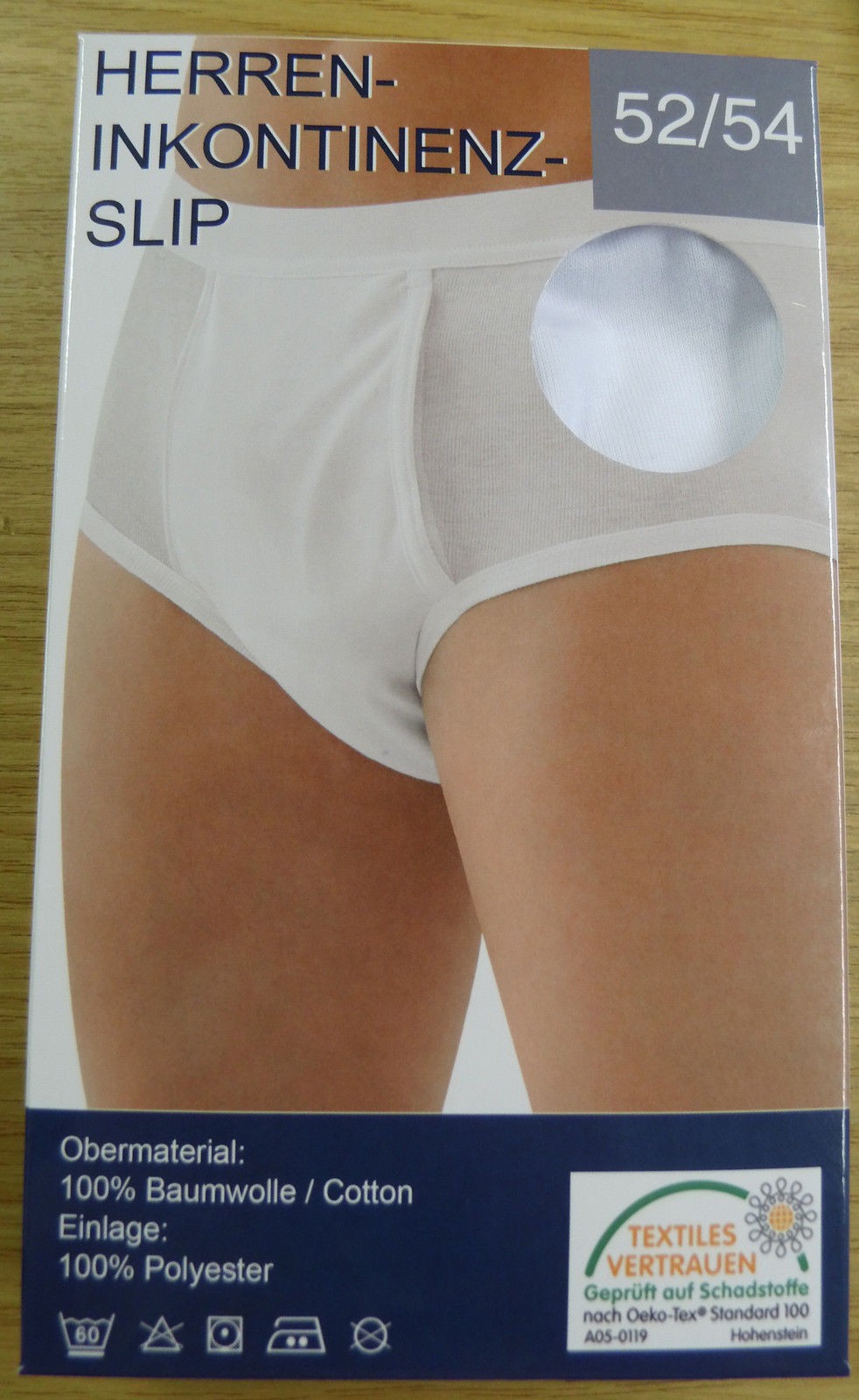 Inkontinenzslip für Herren, waschbar und trocknergeeignet, 50286