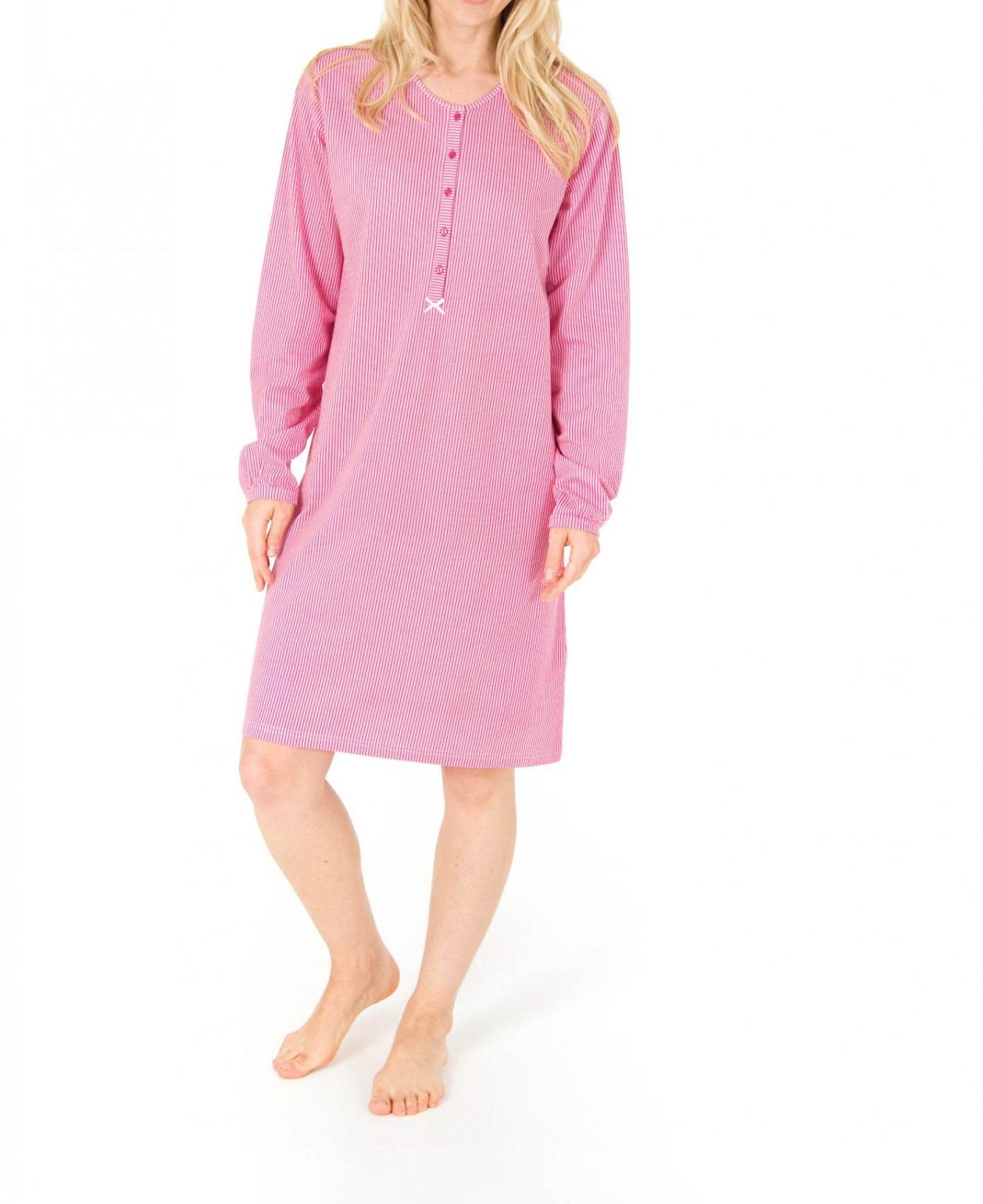 Kurznachthemd, Bigshirt, langarm, gestreift, 95 cm Länge, 251 213 90 770