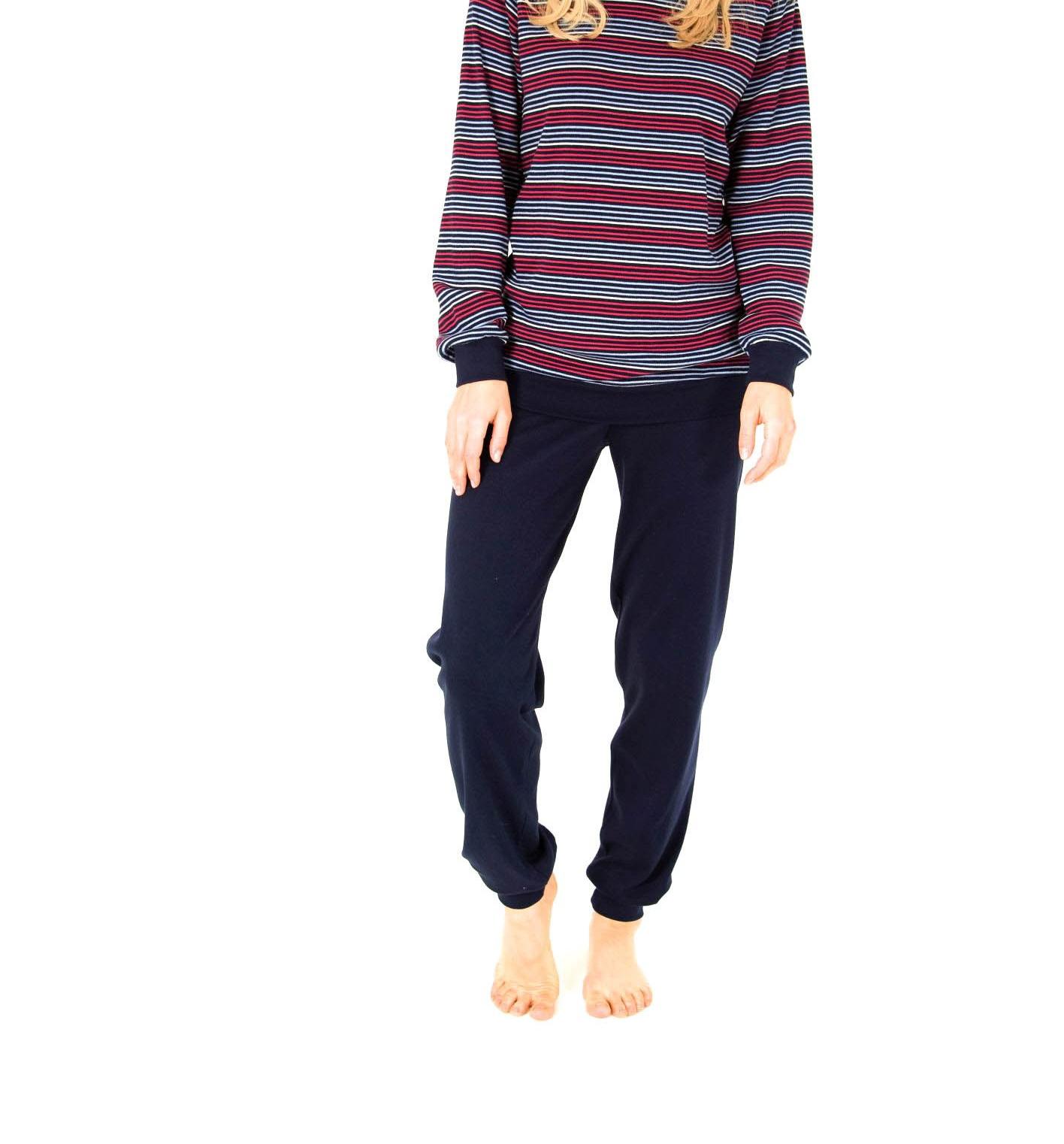 Mädchen Pyjama langarm mit Bündchen – Kuschel Interlock – 251 401 96 910