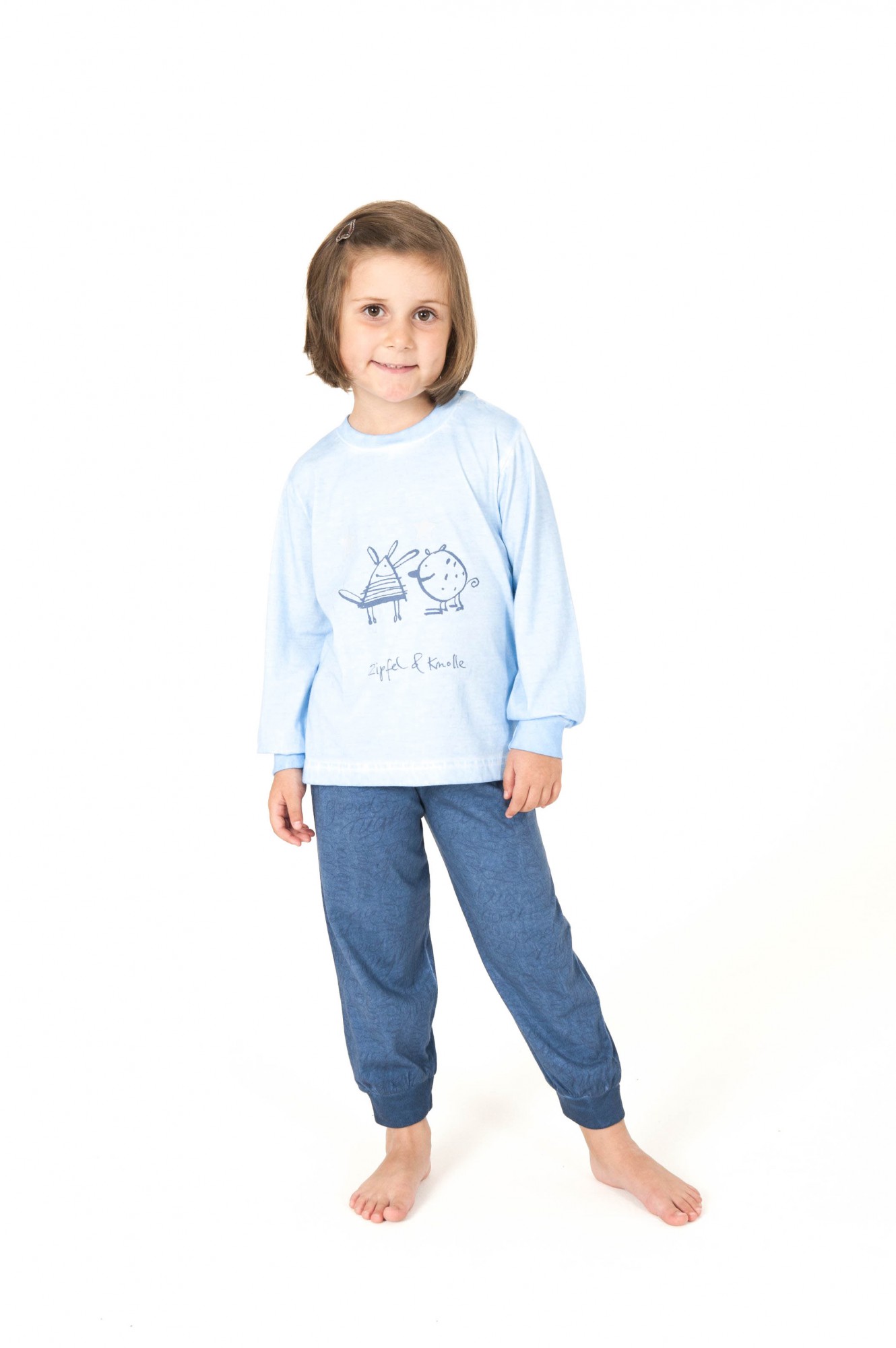 Cooler Mädchen Kinder Pyjama langarm – 161 701 90 840