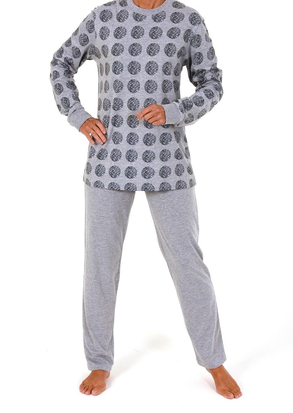 Wunderschöner Damen Pyjama mit Bündchen im Tupfendesign – 261 201 90 131