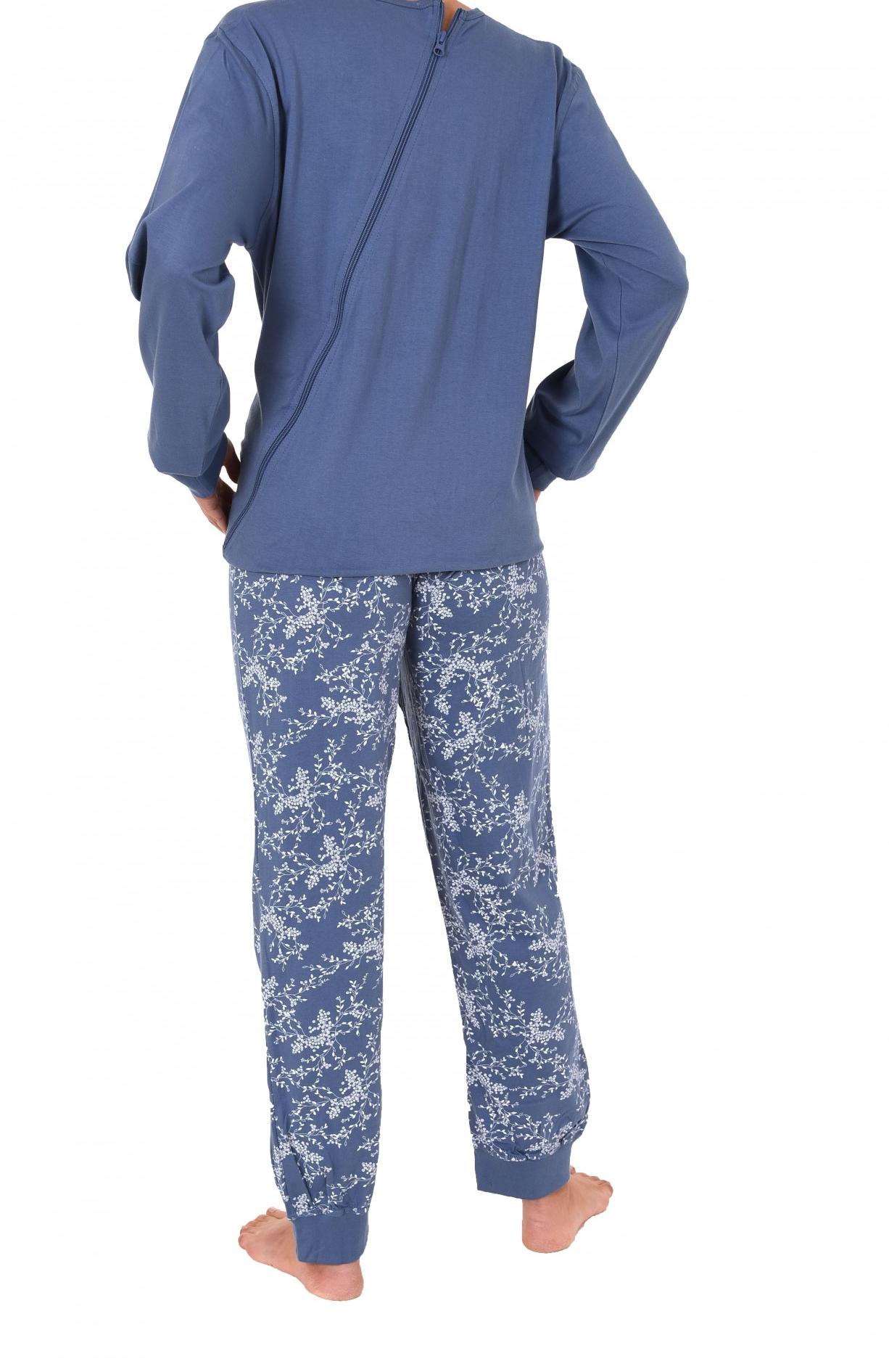 Damen Pflegeoverall langarm mit Reissverschluss am Rücken und am Bein