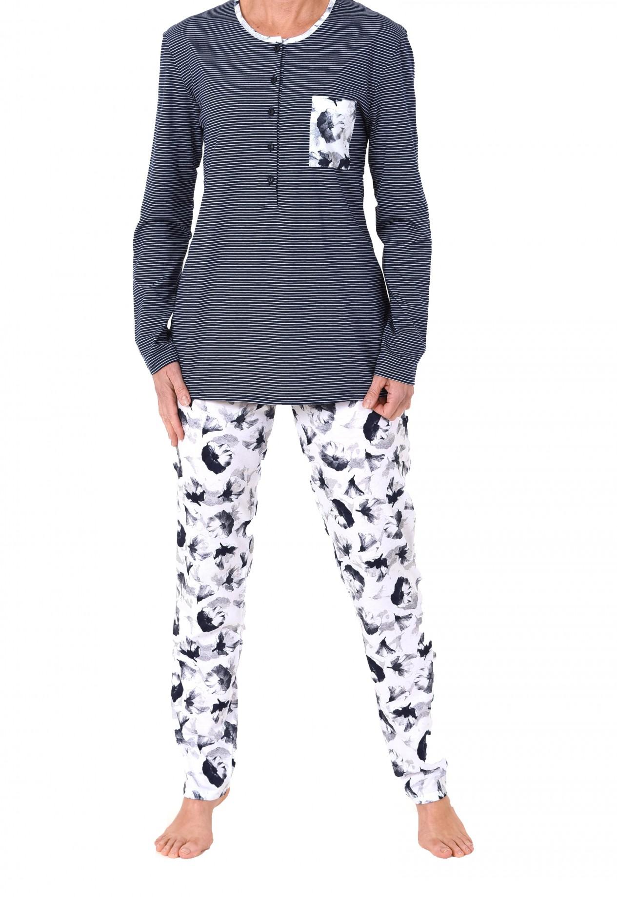 Damen Pyjama langarm – tolle Optik – 171 201 90 881