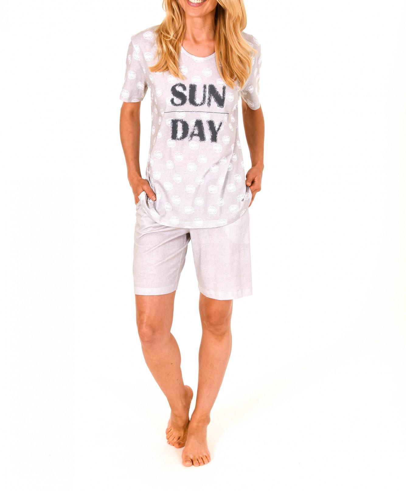 Lässiger Damen Shorty Pyjama  kurzarm – auch in Übergrössen bis Gr. 60/62 – 205 90 879