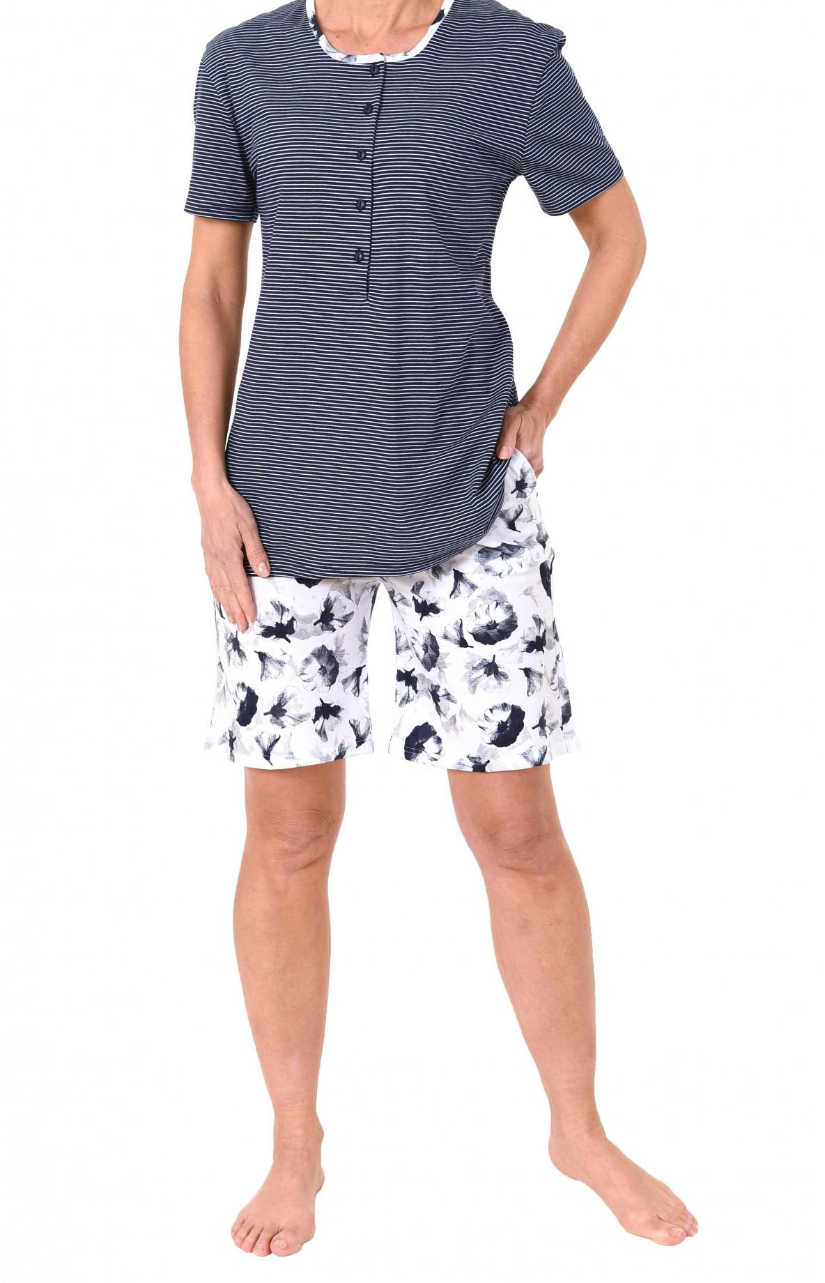 Damen Shorty Pyjama kurzarm – tolle Optik – 171 205 90 881