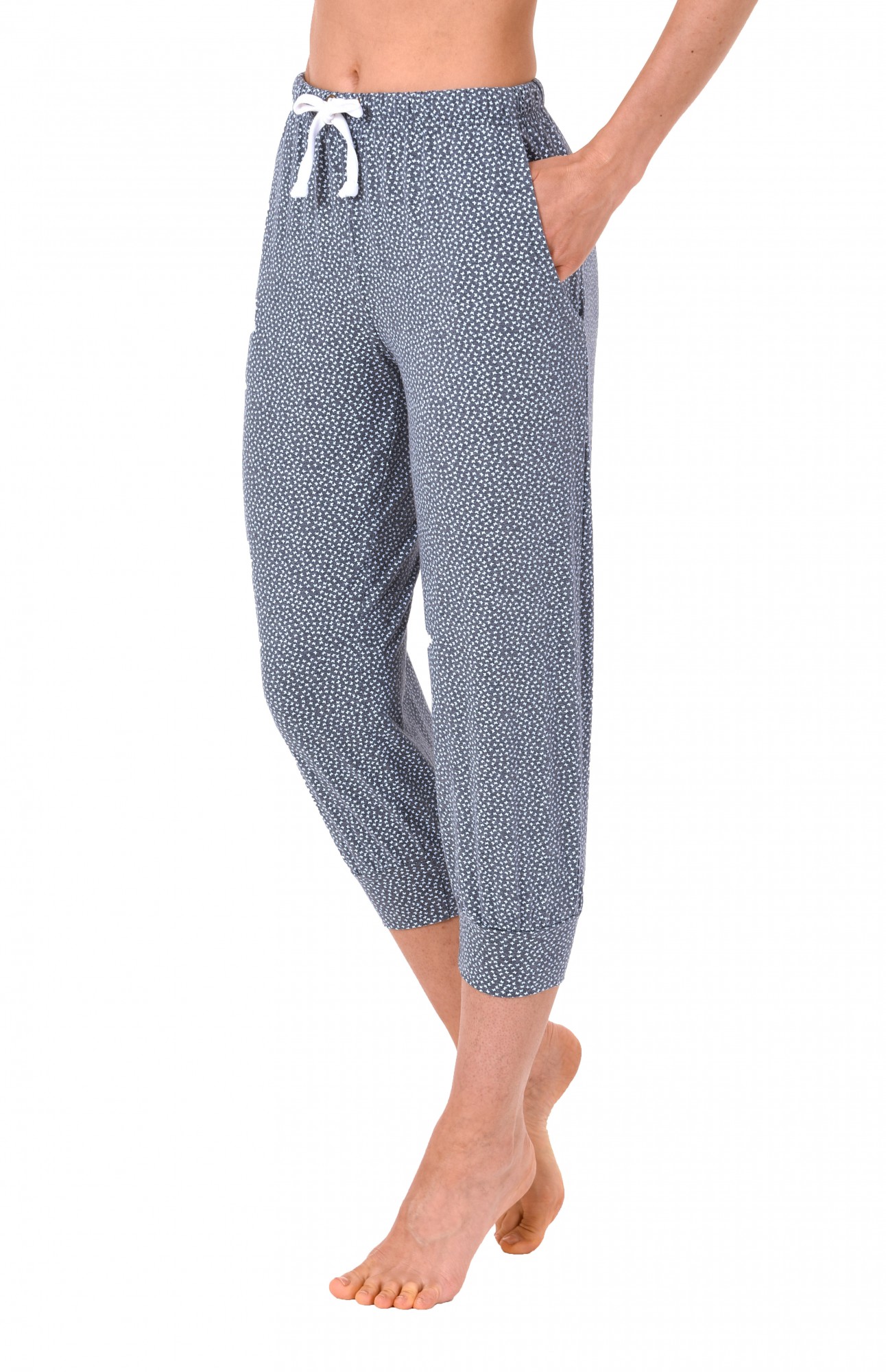 Damen Pyjama Capri Hose 3/4-lang - Mix & Match - ideal zum kombinieren  223 90 904