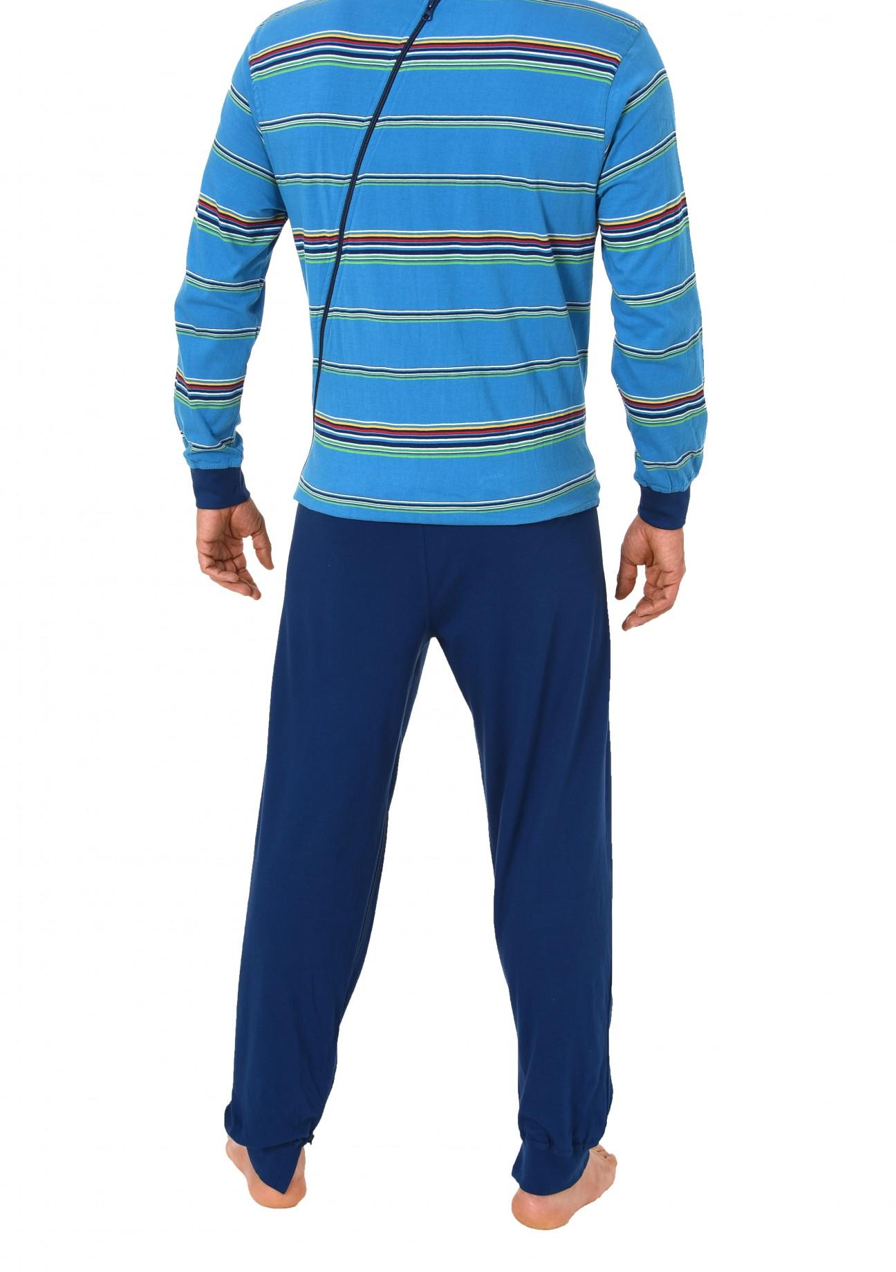 Herren Pflegeoverall langarm mit Reissverschluss am Rücken und Bein 16117090724