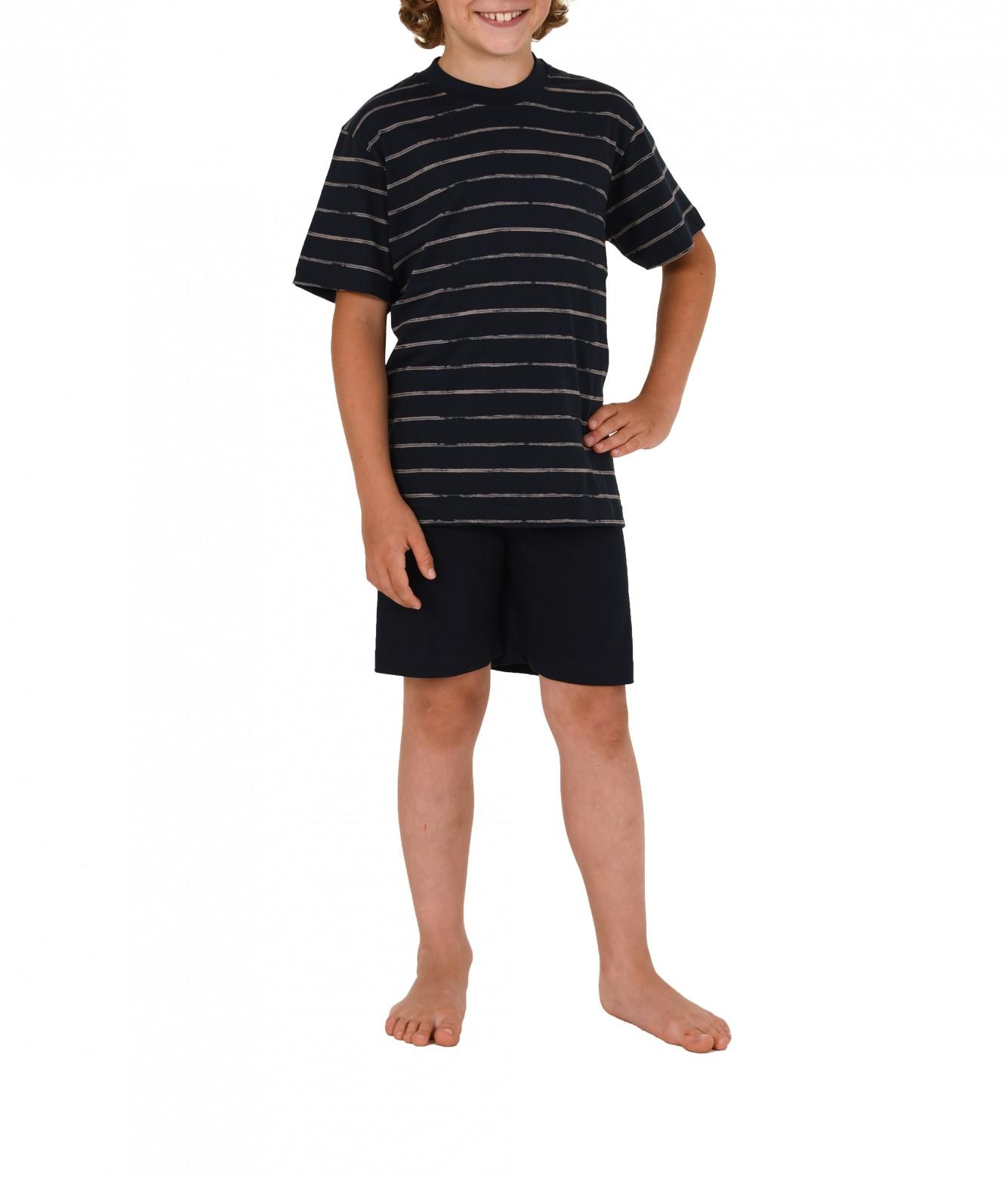 Jungen Kinder Shorty Pyjama kurzarm und mit Streifenoptik 171 505 90 741 Jungen Kinder Shorty Pyjama kurzarm und mit Streifenoptik 171 505 90 741