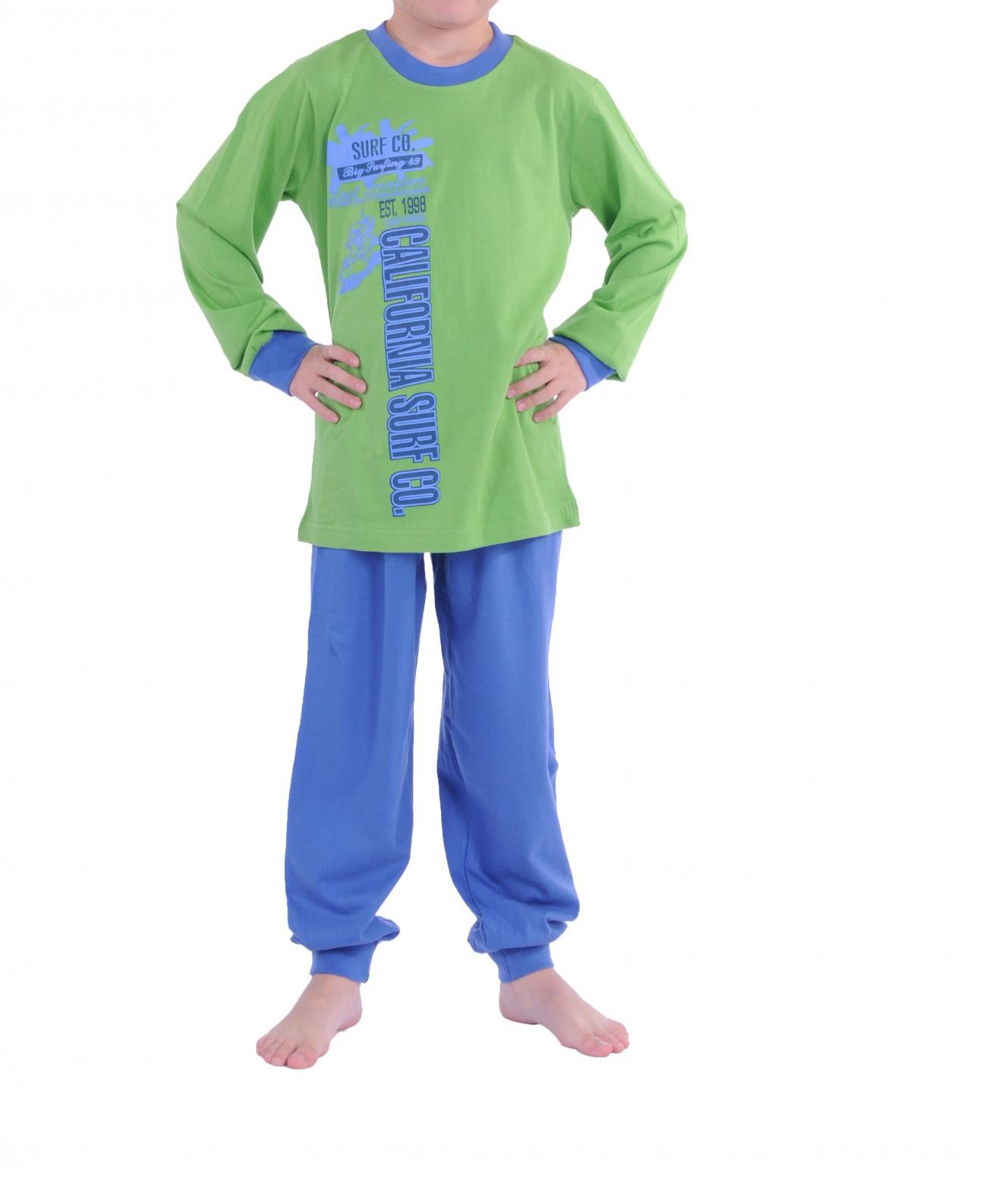 Cooler Jungen Pyjama langam mit Bündchen 58411
