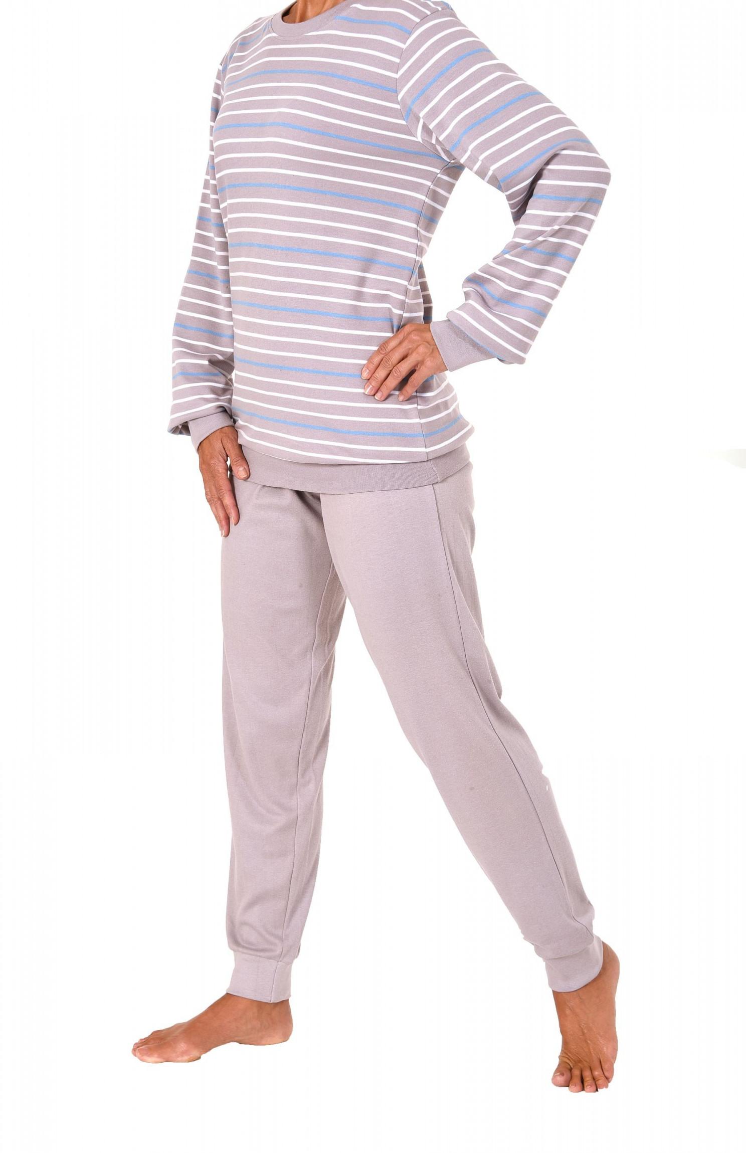 Damen Pyjama lang mit Bündchen -Kuschel Interlock Qualität - auch in Übergrössen 271 201 96 225 Damen Pyjama lang mit Bündchen -Kuschel Interlock Qualität - auch in Übergrössen 271 201 96 225