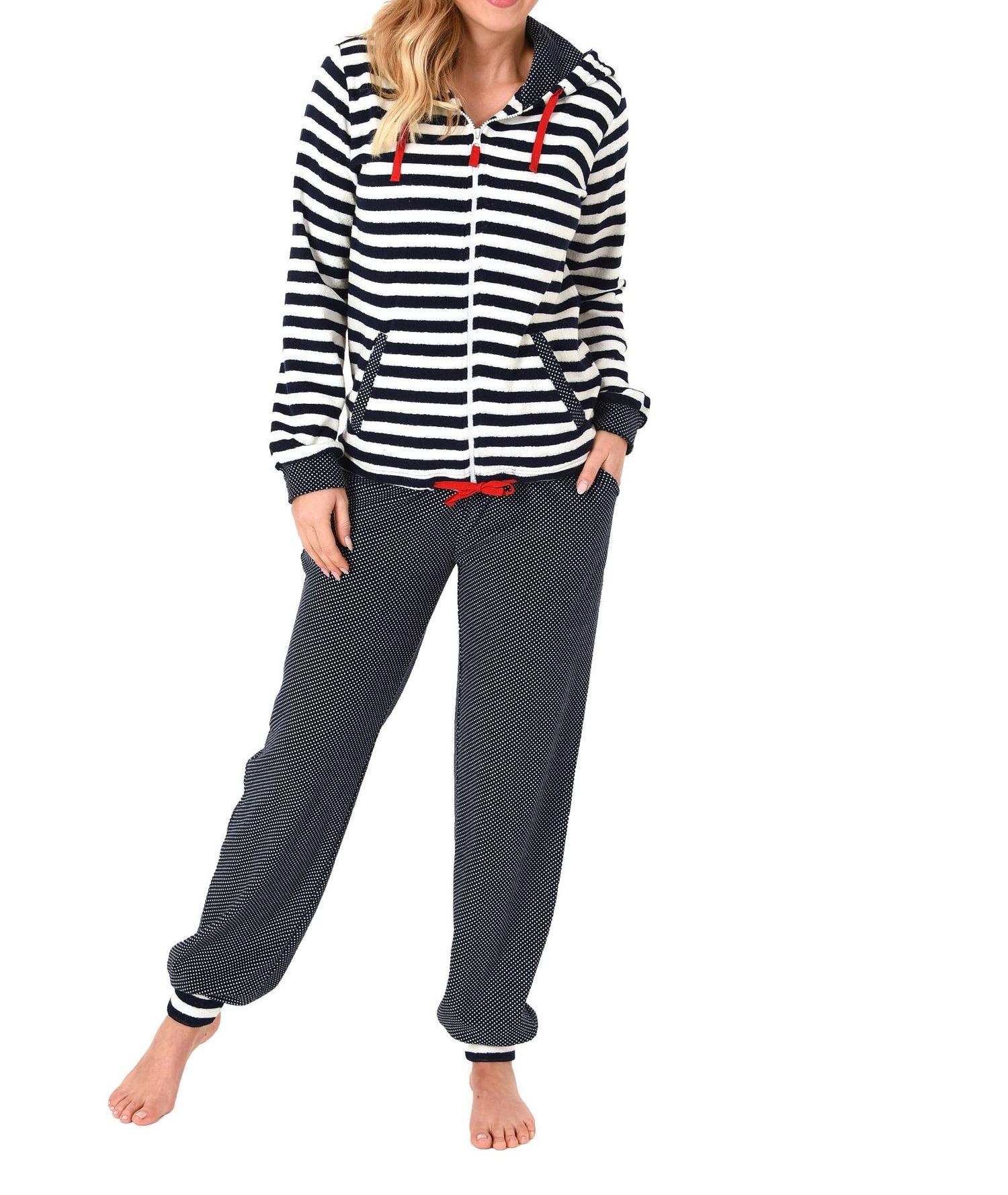 Damen Frottee Hausanzug – ideal auch als Homewear – auch in Übergrössen – 271 216 93 200