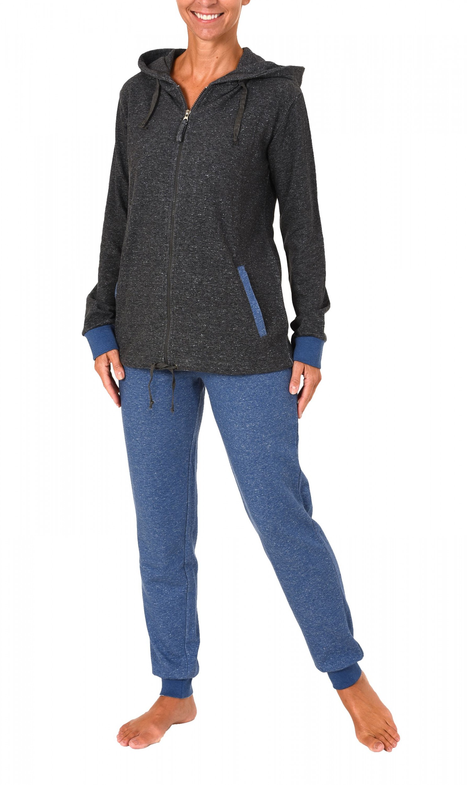 Chilliger Damen French Terry Hausanzug Homewear – auch in Übergrössen – 271 216 99 444