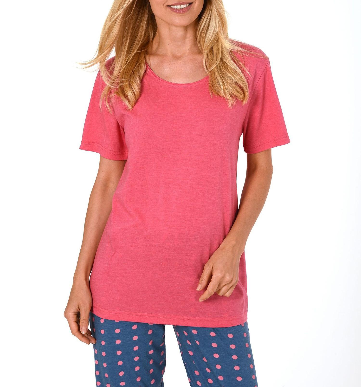 Damen Shirt - Oberteil kurzarm unifarben Mix & Match in rot oder jeansblau – 220 90 514 Damen Shirt - Oberteil kurzarm unifarben Mix & Match in rot oder jeansblau – 220 90 514