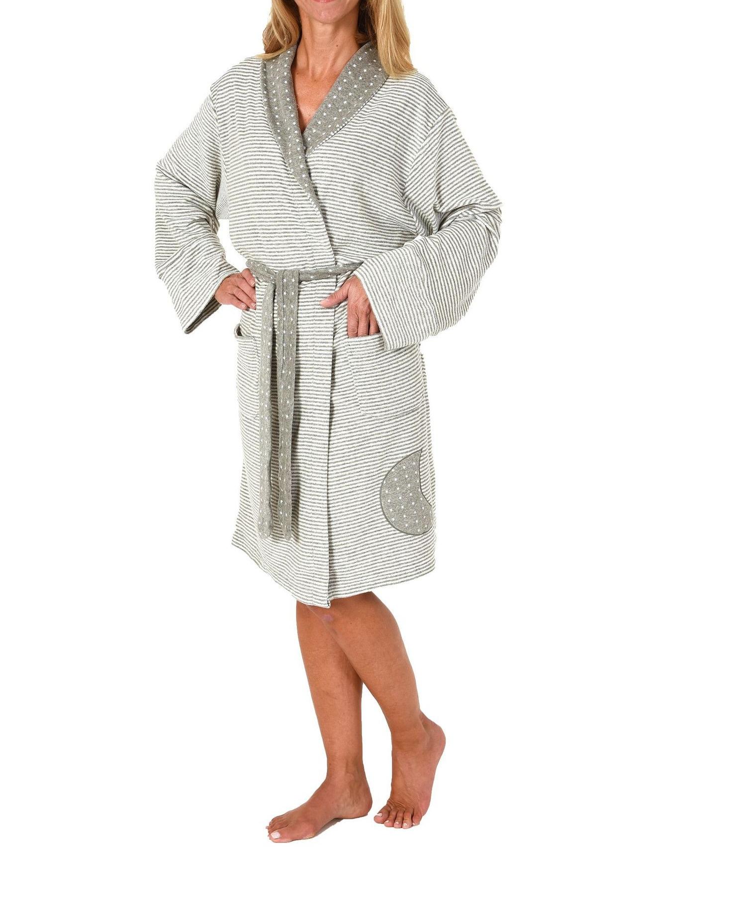 Toller Damen Frottee Bademantel Morgenmantel Sternedesign – auch in Übergrössen bis 60/62 Toller Damen Frottee Bademantel Morgenmantel Sternedesign – auch in Übergrössen bis 60/62