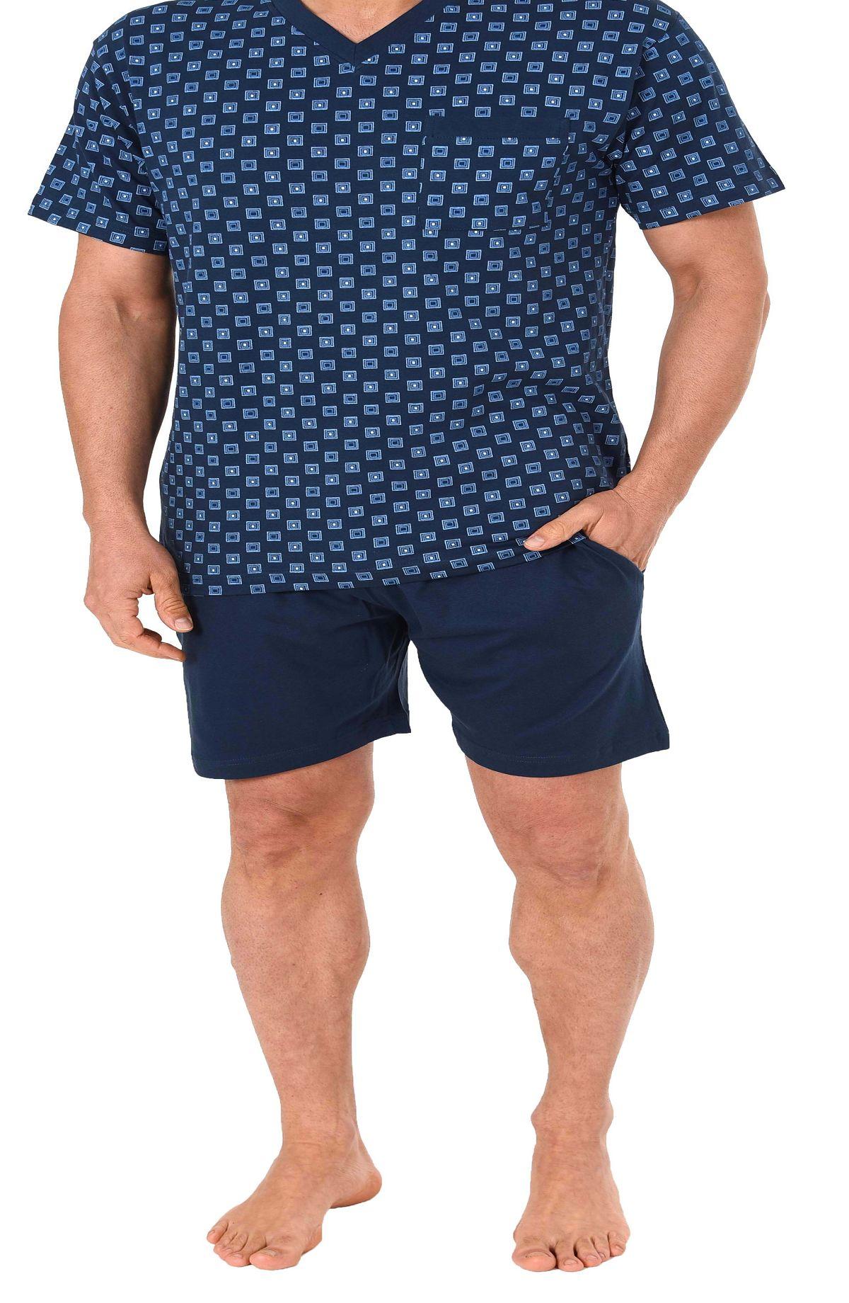 Herren Shorty Pyjama kurzarm in klassischen Farben – auch in Übergrössen – 181 105 90 007 Herren Shorty Pyjama kurzarm in klassischen Farben – auch in Übergrössen – 181 105 90 007