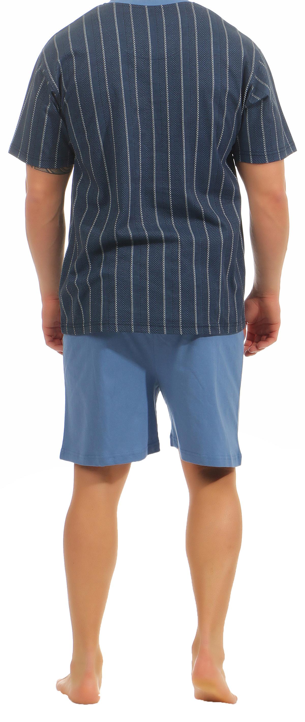 Herren Shorty Pyjama kurzarm von NORMANN – auch in Übergrössen bis Gr. 70 -101 90 518