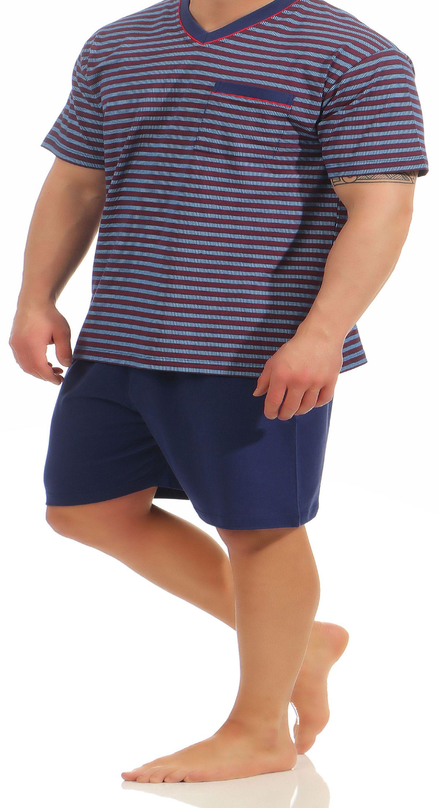 Eleganter Herren Shorty Pyjama – auch in Übergrössen bis Gr. 70 - 181 105 90 528