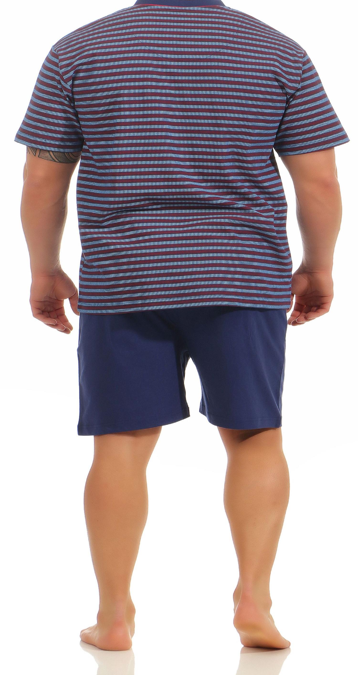 Eleganter Herren Shorty Pyjama – auch in Übergrössen bis Gr. 70 - 181 105 90 528