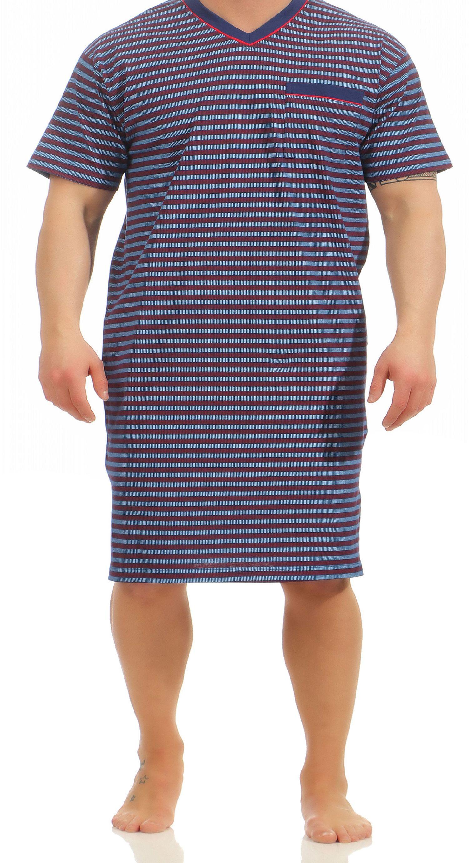 Normann Herren Nachthemd kurzarm auch in Übergrössen erhältlich 181 111 90 528