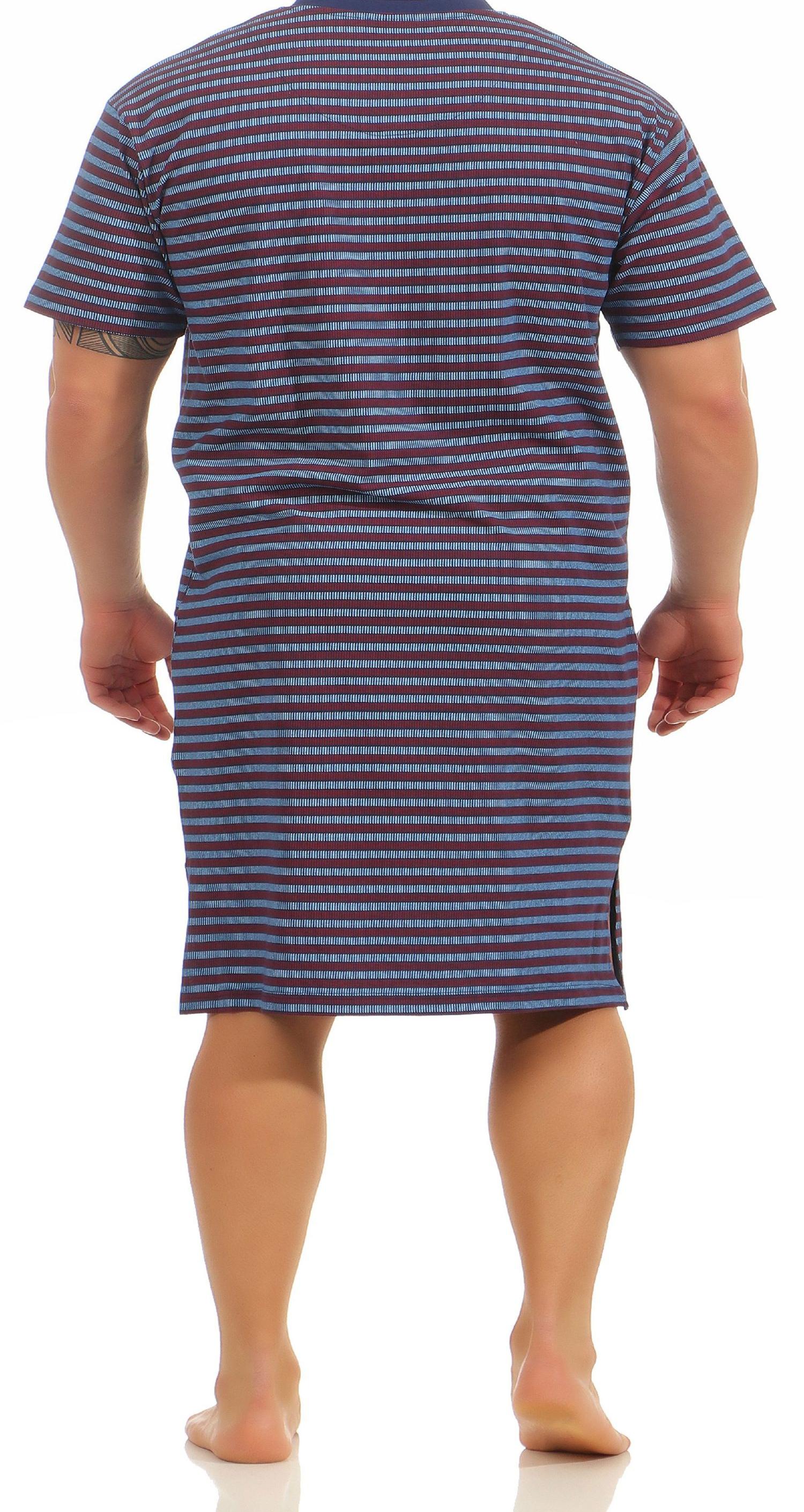 Normann Herren Nachthemd kurzarm auch in Übergrössen erhältlich 181 111 90 528