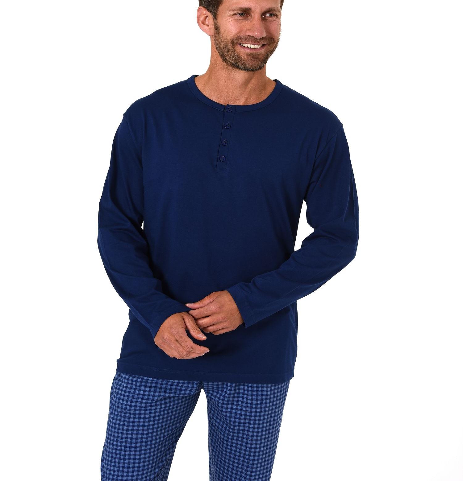 Normann Herren T-Shirt langarm Pyjama Mix & Match ideal zum kombinieren 181 119 90 908