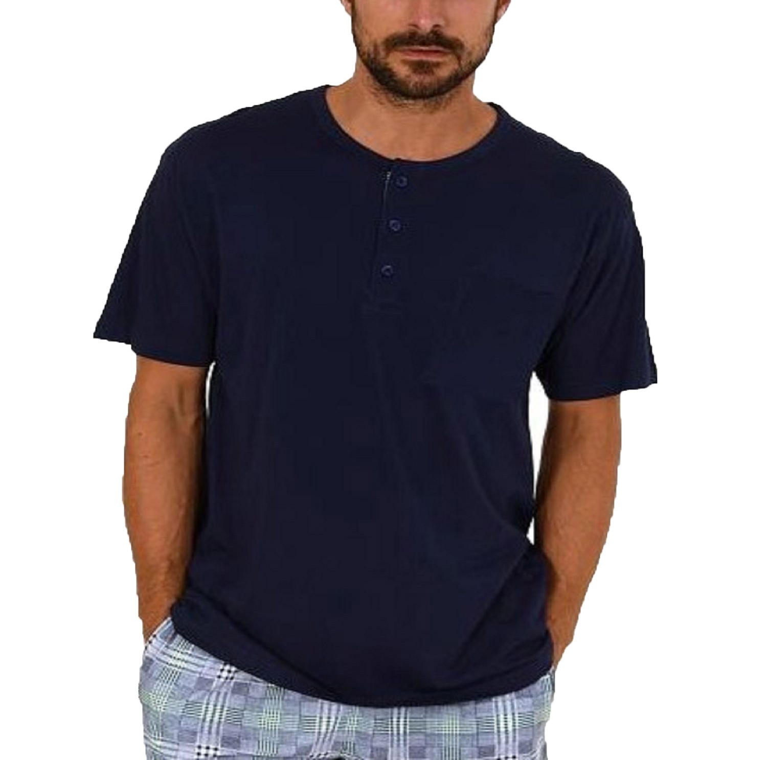 Normann Herren T-Shirt kurzarm Pyjama Mix & Match  ideal zum kombinieren 181 120 90 920