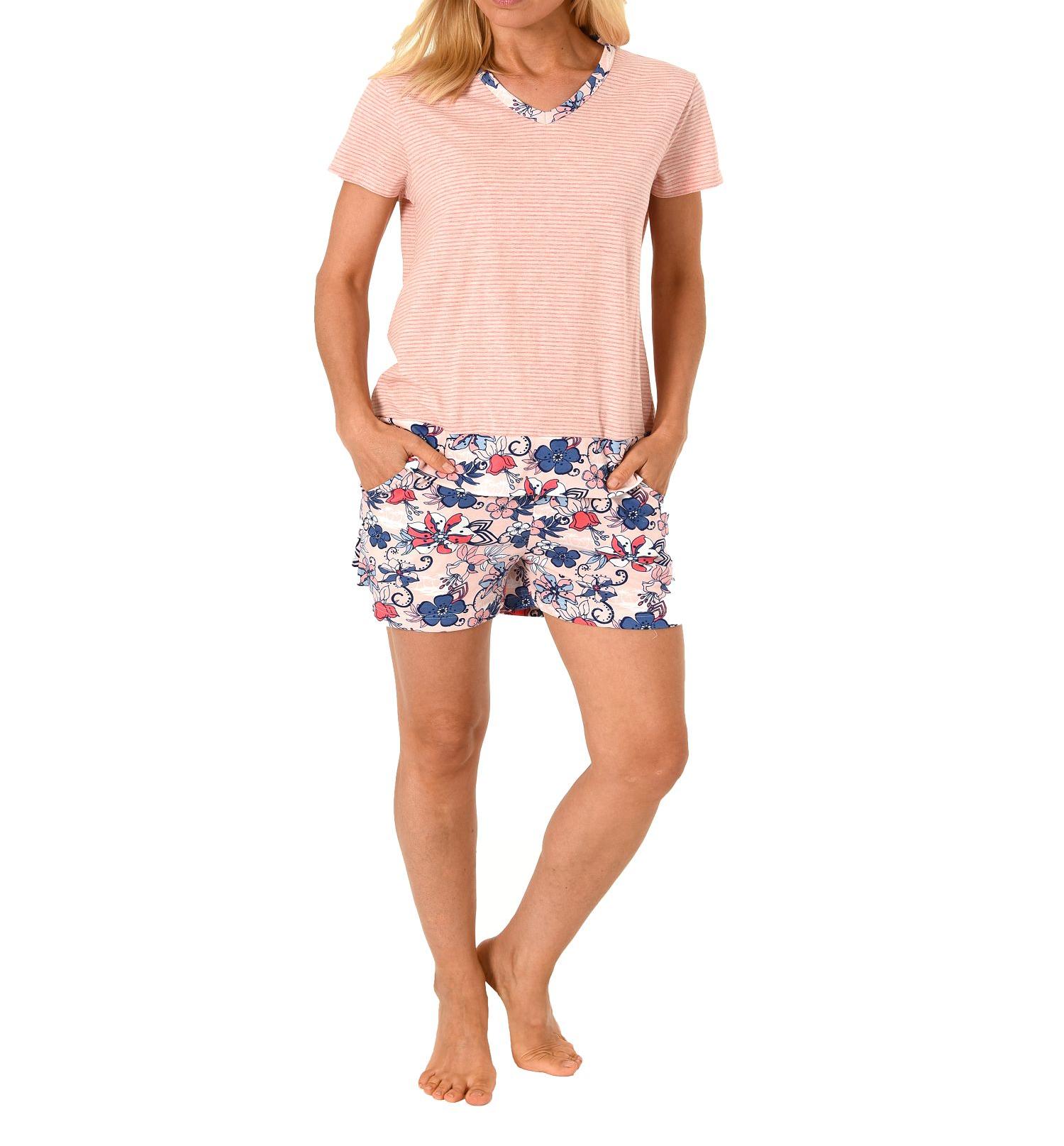 Toller Damen Shorty Schlafanzug Pyjama Kurzarm – 181 205 90 106