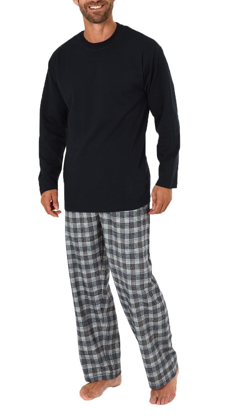 Herren Schlafanzug Pyjama lang mit Flanell Hose - auch in Übergrößen - 281 101 90 997 Herren Schlafanzug Pyjama lang mit Flanell Hose - auch in Übergrößen - 281 101 90 997