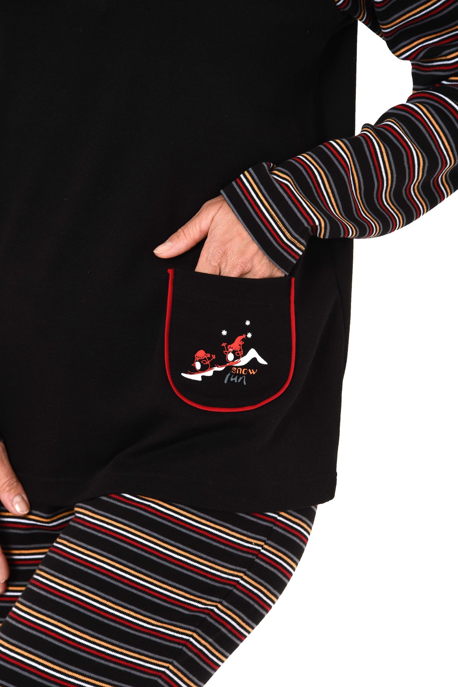 Damen Pyjama Schlafanzug in Kuschel Interlock mit süssem Motiv auch in Übergrössen Damen Pyjama Schlafanzug in Kuschel Interlock - auch in Übergrössen 281 201 96 120