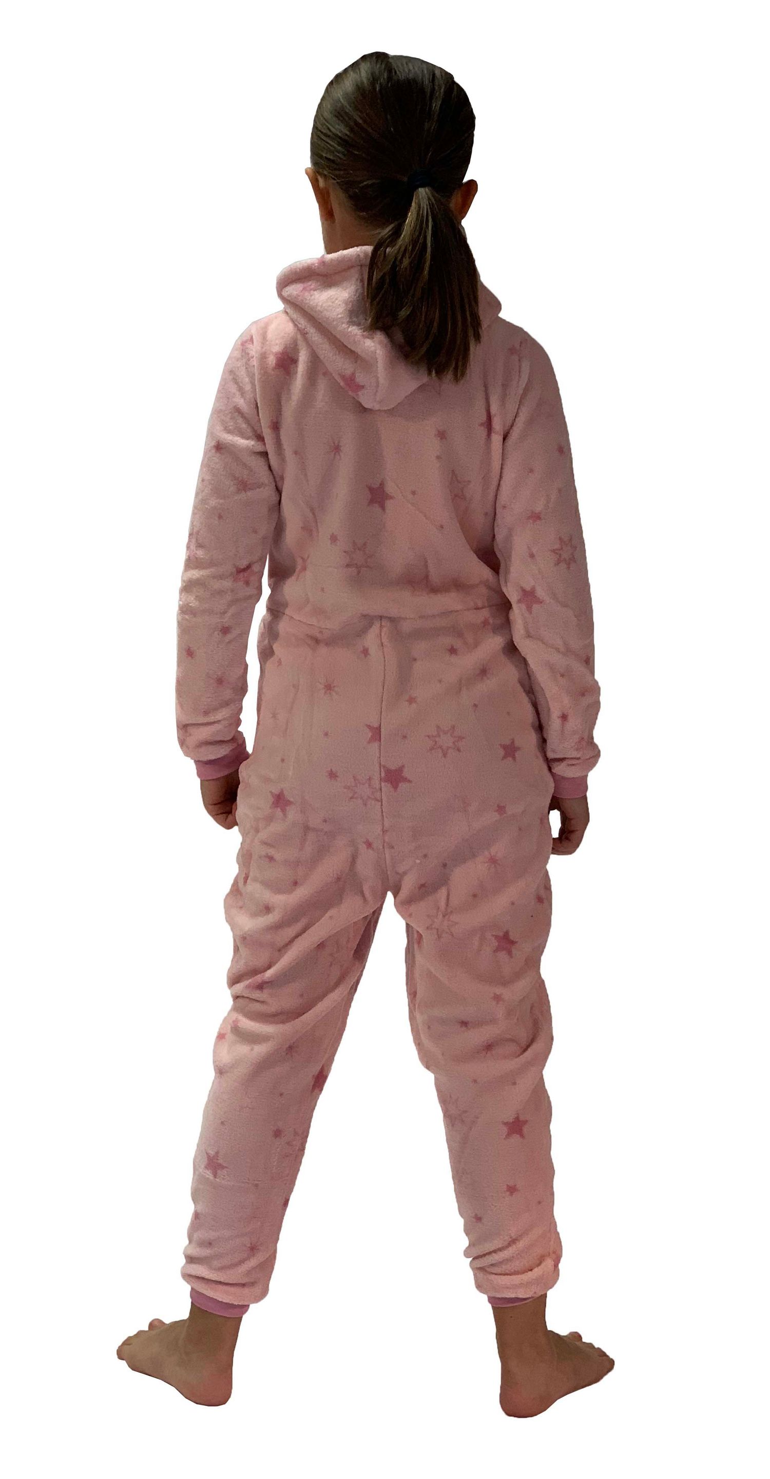 Mädchen Jumpsuit Overall Schlafanzug Onesie – Sterne Optik – 281 467 97 954