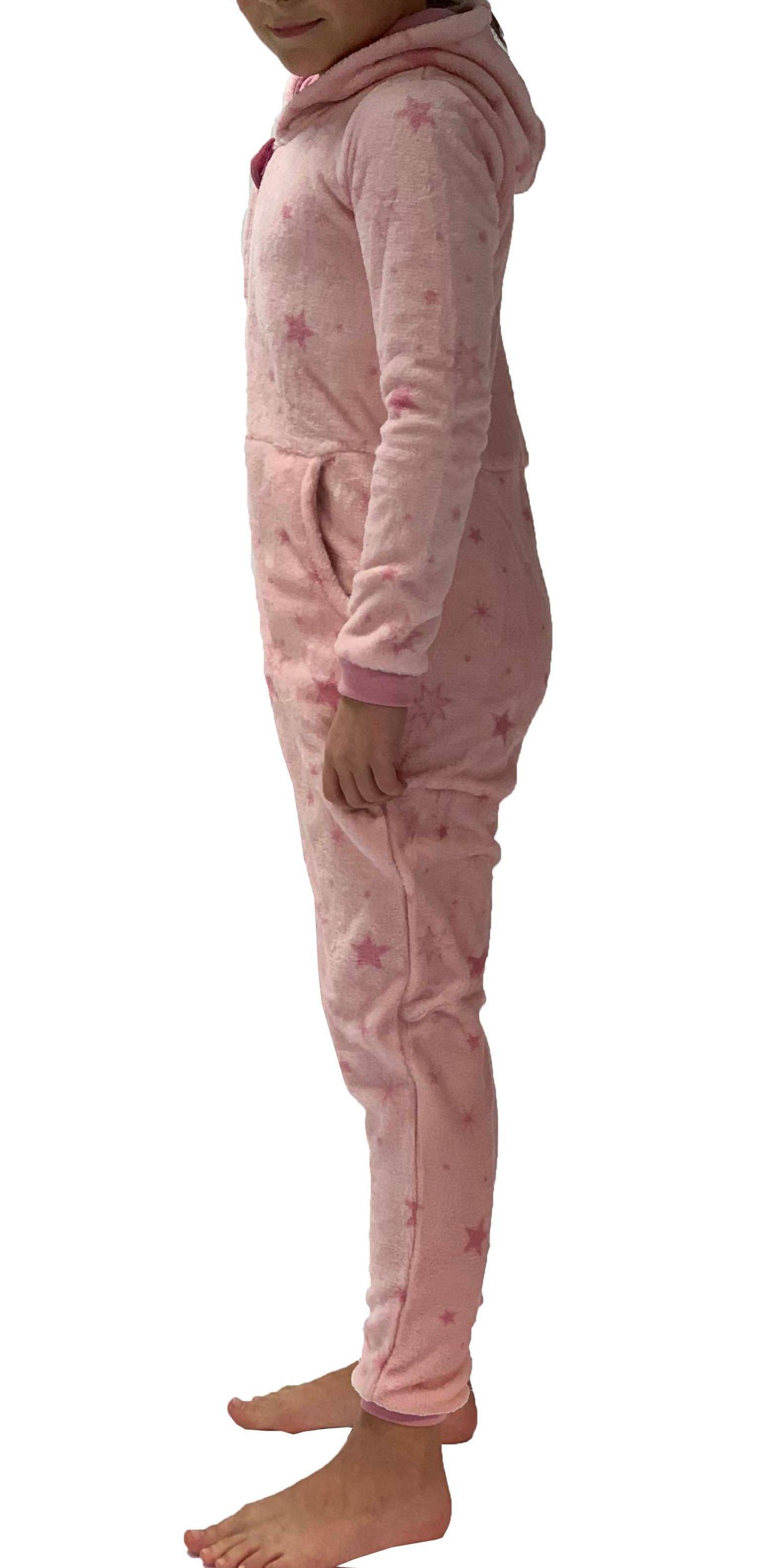 Mädchen Jumpsuit Overall Schlafanzug Onesie – Sterne Optik – 281 467 97 954
